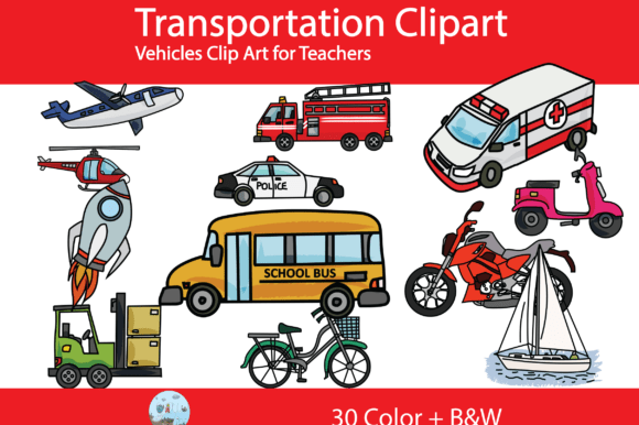 Download Transportation Clipart Set - Art Collection