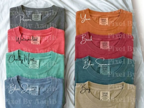 Download Comfort Colors C1717 T Shirt Color Chart - Art Collection