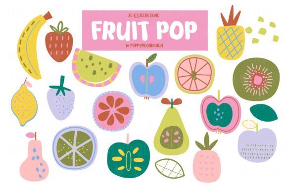Download Fruit Pop Clipart Set - Art Collection