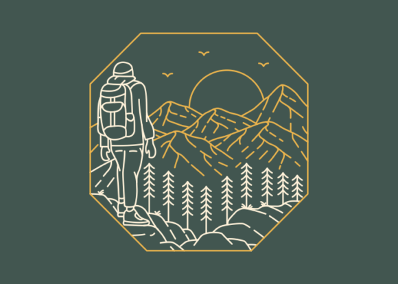 Download Backpacker Journey to the Mountain - Premium Resources