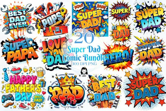 Download Super Dad Comic Pop Art Clipart - Art Collection