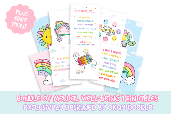 Download 12 Colourful Art Prints for Self-Care - Art Collection