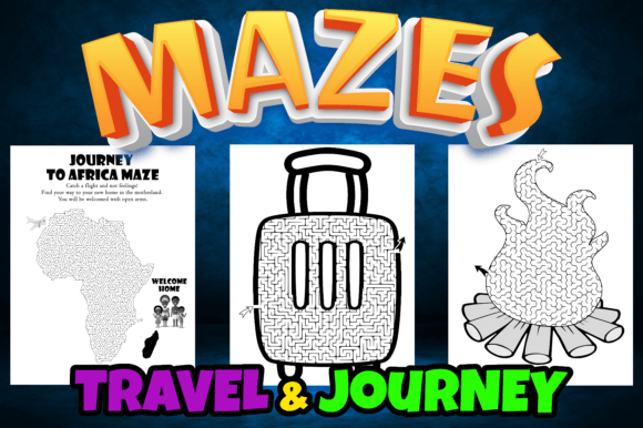 Download Maze Activities Book: 25 Journey Mazes - Premium Bundle