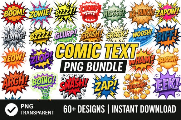 Download 60+ Comic Text PNG, Pop Art Bundle - Art Collection