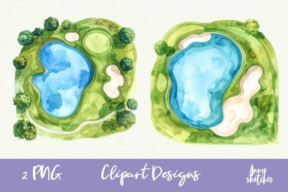 Download Golf Course Top View Pink Golf Clipart - Art Collection
