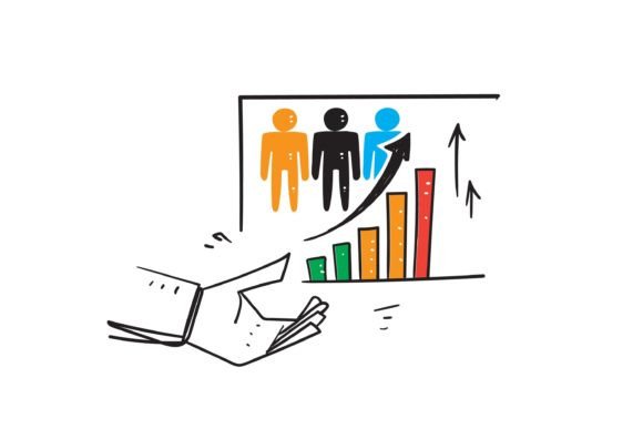 Download Doodle Population Growth Icon Chart - Art Collection
