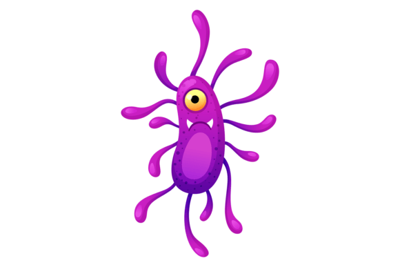 Download Disease Germ Character. Cartoon Microbe - Art Collection