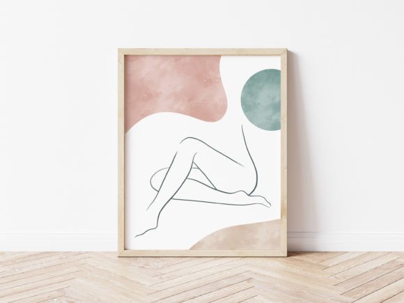 Download Minimalistic Sitting Nude Boho Line Art - Art Collection