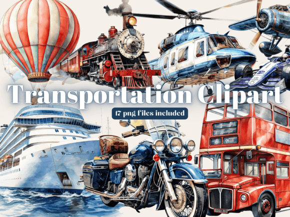 Download Watercolor Transportation Clipart, Png - Art Collection