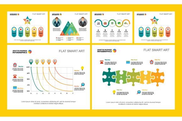 Download Colorful Infograph Charts Set. Business - Art Collection