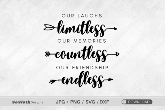 Download Our Friendship Endless Svg, Best Friends - Friendship Collection