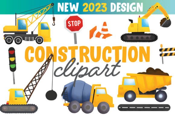 Download Watercolor Construction Diggers Clipart - Art Collection