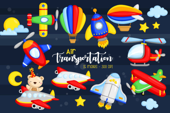 Download Air Transportation Clipart - Cute Bear - Art Collection