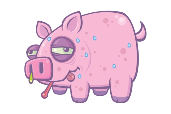 Download Cartoon Swine Flu Pig - Art Collection