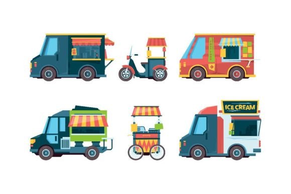 Download Food Truck. Pushcart Picking Transport - Art Collection
