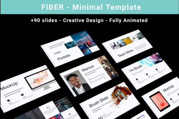 Download The Fiber - Minimal Powerpoint Template - Minimal powerpoint Collection