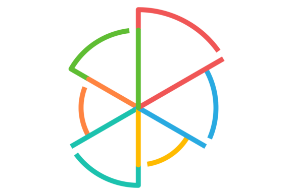 Download Pie Chart Color Line Template. Infograph - Art Collection