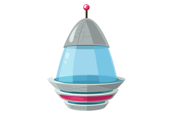 Download Alien Spaceship Cartoon Icon. Flying Ufo - Art Collection
