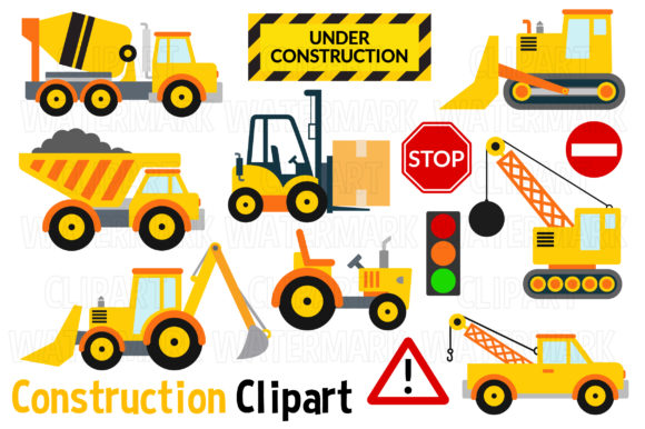 Download Construction Vehicles Clipart - Art Collection